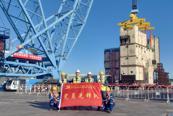 中核机械工程圆满完成徐大堡核电1号机组CA01模块运输及吊装