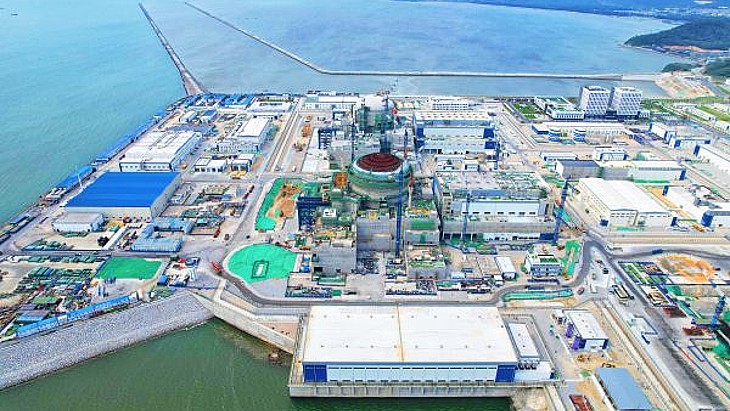漳州首座核电站完成围堵测试