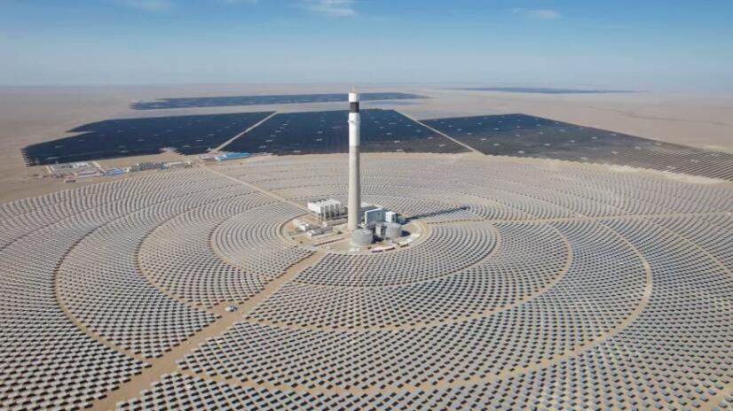 金塔中光太阳能“光热+光伏”试点项目10万千瓦光热项目并网发