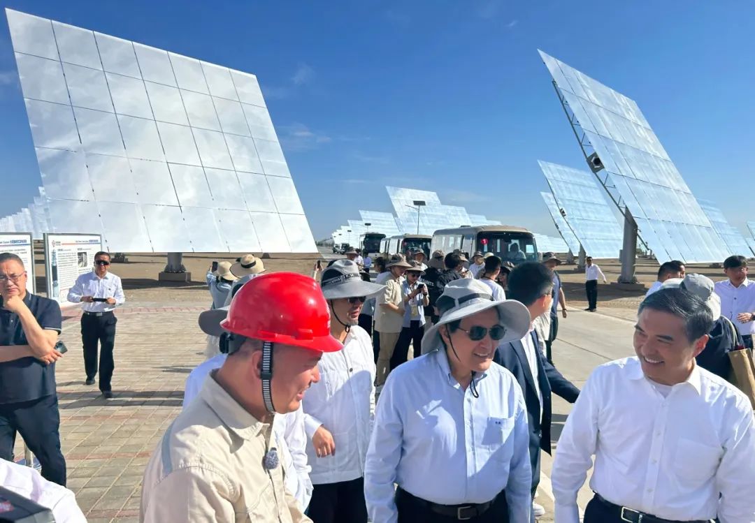 马英九先生率“大九学堂”台湾青年参访首航高科敦煌光热电站 |