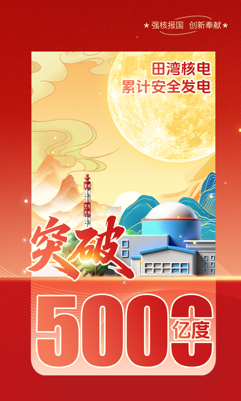 田湾核电站累计安全发电突破5000亿度