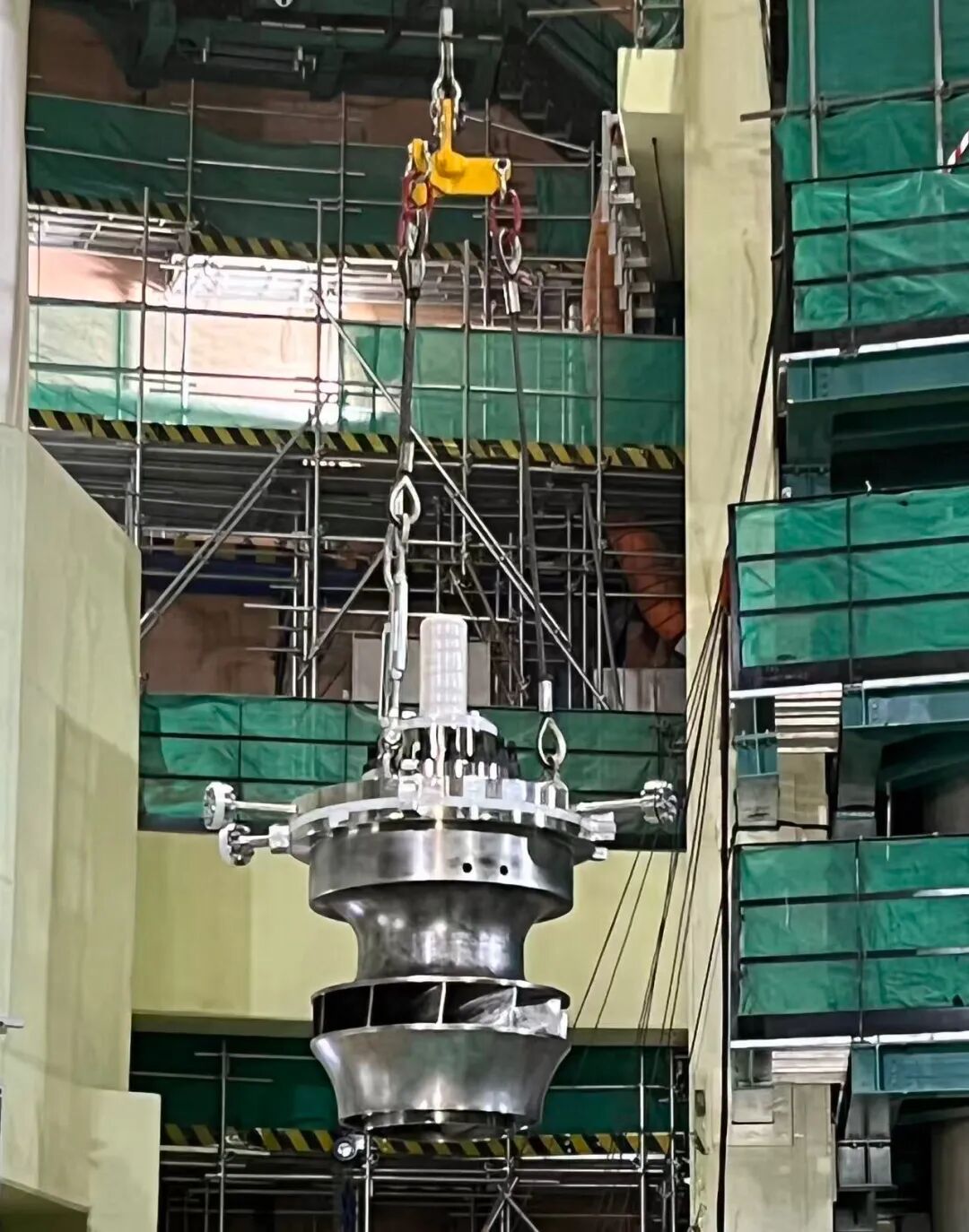 陆丰核电5号机组首台主泵水力部件顺利引入