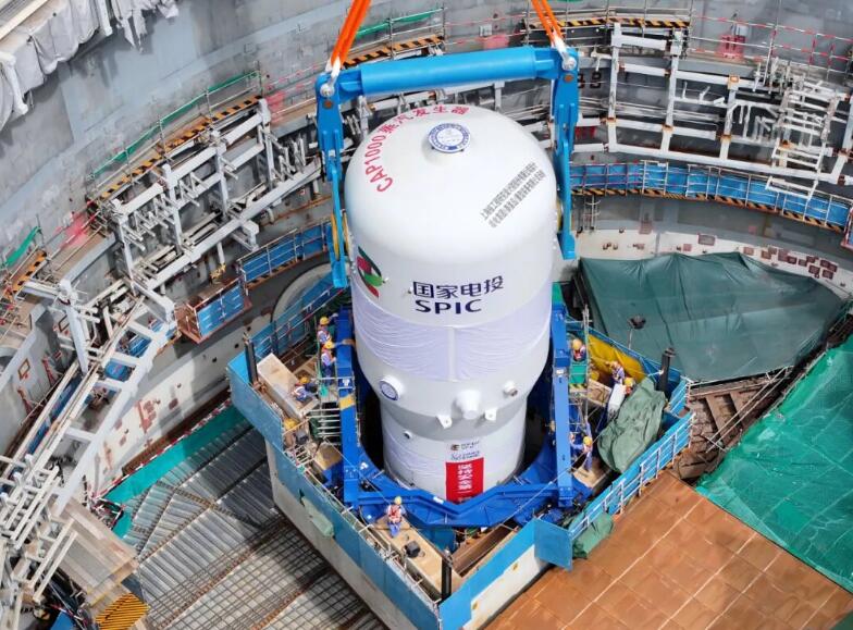 廉江核电1号机组两台蒸汽发生器全部就位