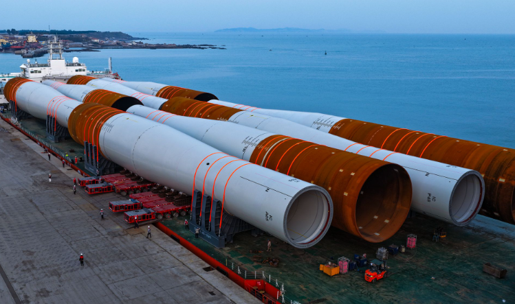 大金重工完成Inch Cape海上风电场单桩基础交付任务