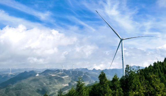 贵州水城区老虎梁子风电场项目全容量并网发电