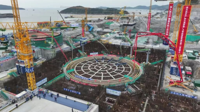 中广核浙江三澳核电项目3号机组主体工程开工