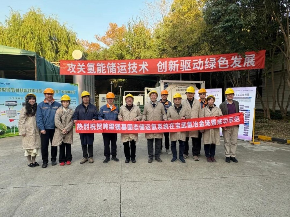 全球首例吨级镁基固态储运氢系统在氢冶金场景成功示范